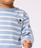 Marinière in cotone neonato blu ADRIATIC/ MILK