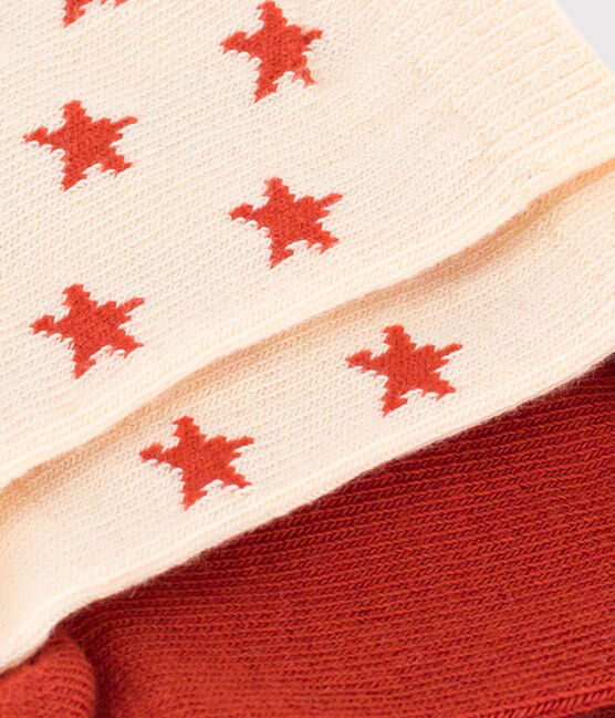Confezione da 2 paia di calzini stelle in jersey di cotone bebè variante 1