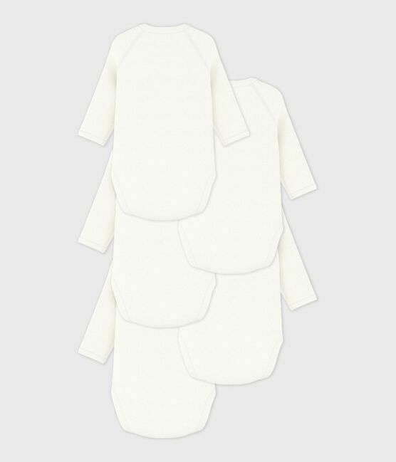 Set di body incrociati a maniche lunghe in cotone a tinta unita neonato variante 1