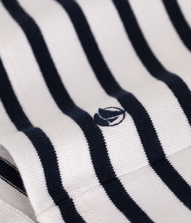 Marini&egrave;re donna abbottonata in cotone bianco/blu