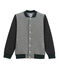 Blouson teddy in tubic pied de poule per bambino grigio CAPECOD/bianco MARSHMALLOW