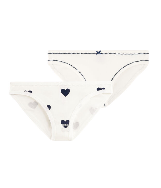 Confezione da 2 slip cuori donna multicolore