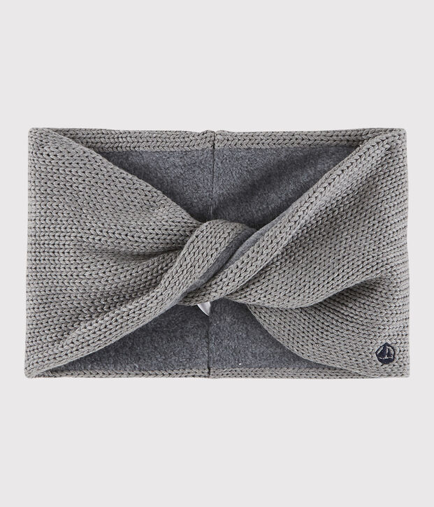 Scaldacollo in maglia bambina/bambino grigio