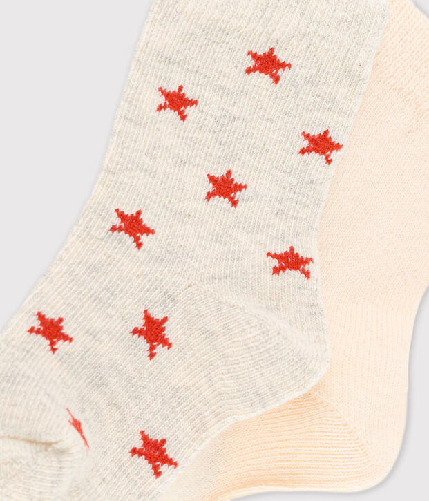 Confezione da 2 paia di calzini beb&egrave; multicolore