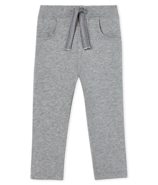 Pantalone bebè maschio in caldo molleton grigio SUBWAY CHINE