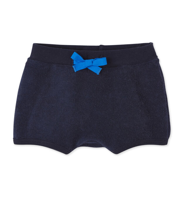 Short b&eacute;b&eacute; gar&ccedil;on en bouclette &eacute;ponge blu