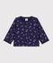 Cardigan in cotone con stampa a fiori neonata blu/multicolore