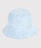 Cappellino in chambray bambina blu