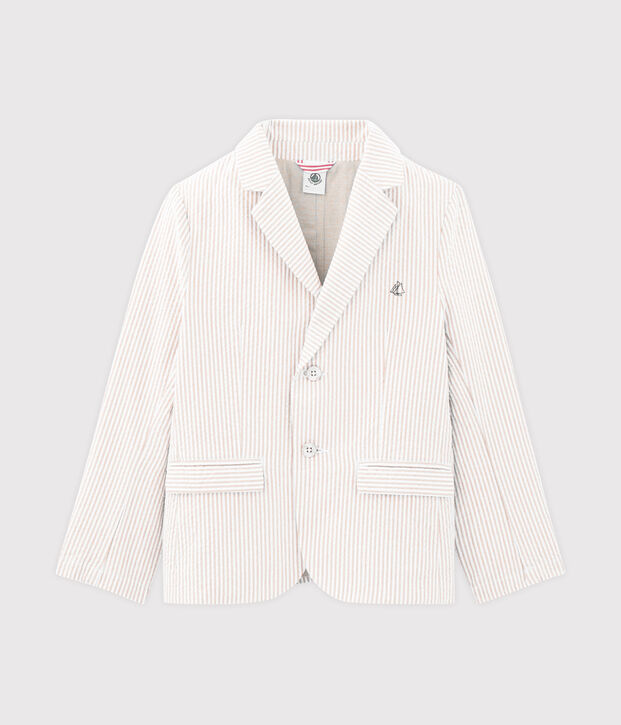 Giacca bambino beige/bianco