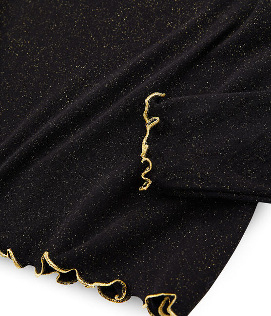 Dolcevita donna con paillette nero NOIR/giallo OR