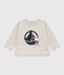 Felpa Petit Bateau x Snoopy bebè grigio BELUGA CHINE