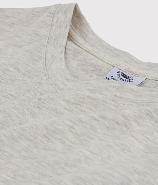 T-shirt TAGLIO REGULAR girocollo in cotone bio Donna grigio BELUGA CHINE