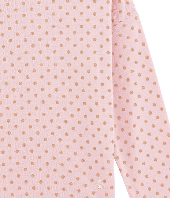 tee-shirta maniche lunghe rosa JOLI/giallo DORE