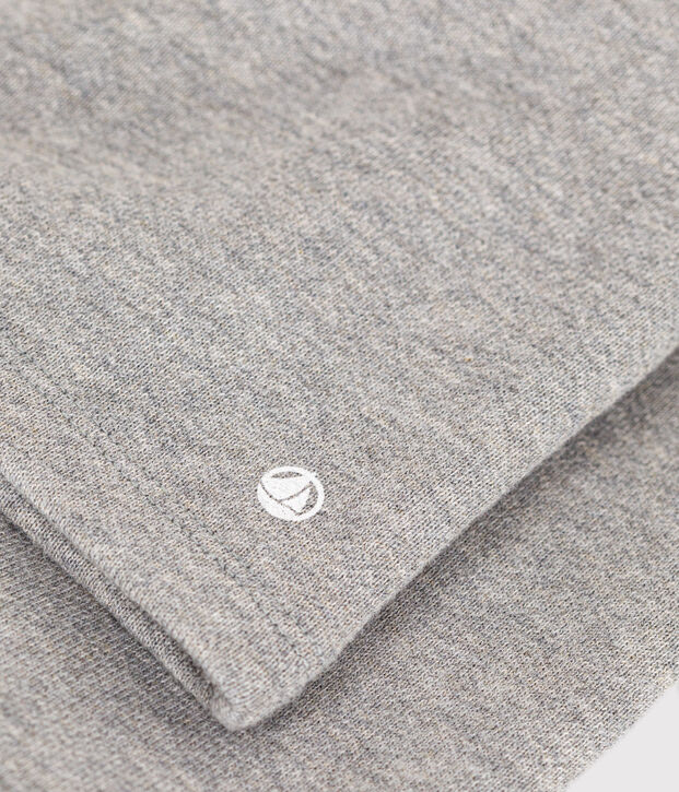 Cardigan in tessuto felpato per beb&egrave; grigio