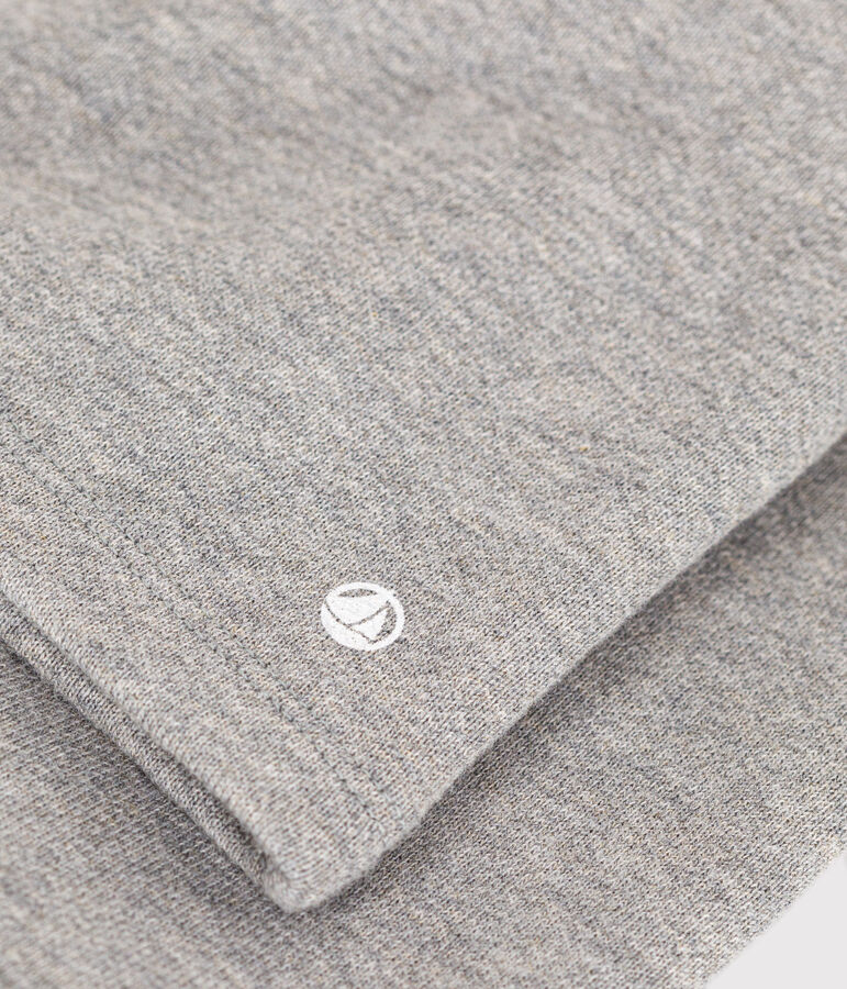 Cardigan in tessuto felpato per beb&egrave; grigio