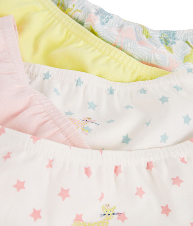 Lotto da 5 shorty bambina multicolore