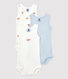 Confezione da 3 body senza maniche in cotone