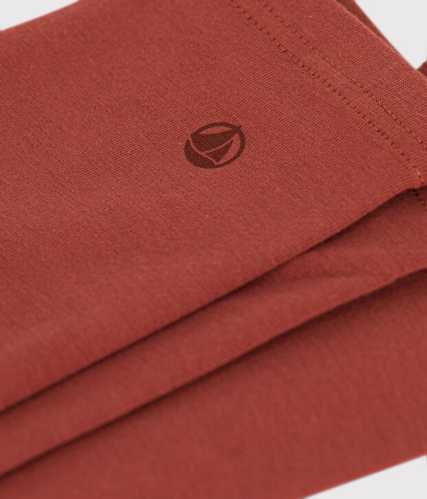 Jeggings bambina in jersey elasticizzato marrone