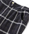 Pantalone in maglia a scacchi da bambina nero CITY/bianco MULTICO