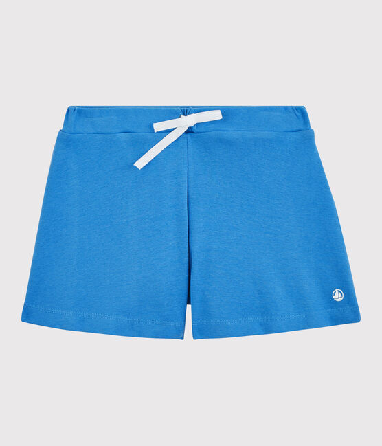 Shorts in cotone bambina blu BRASIER