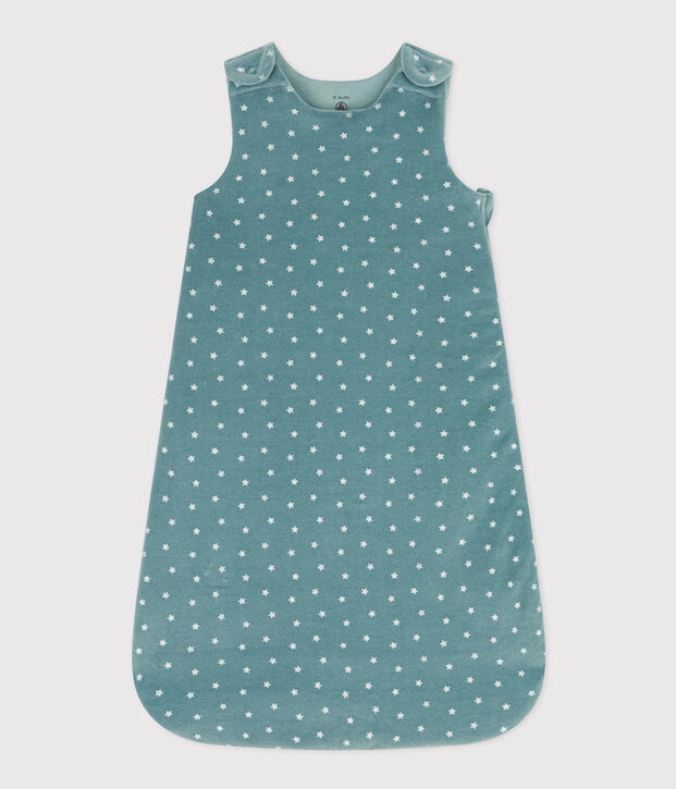 Sacco nanna in velluto TOG 2 verde/bianco