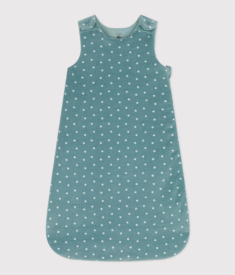 Sacco nanna in velluto TOG 2 verde/bianco