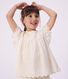Blusa a maniche corte in cotone con motivo a cuori bambina