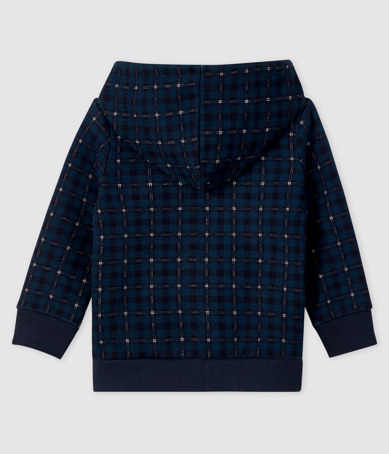 Felpa con cappuccio beb&egrave; maschietto blu/multicolore