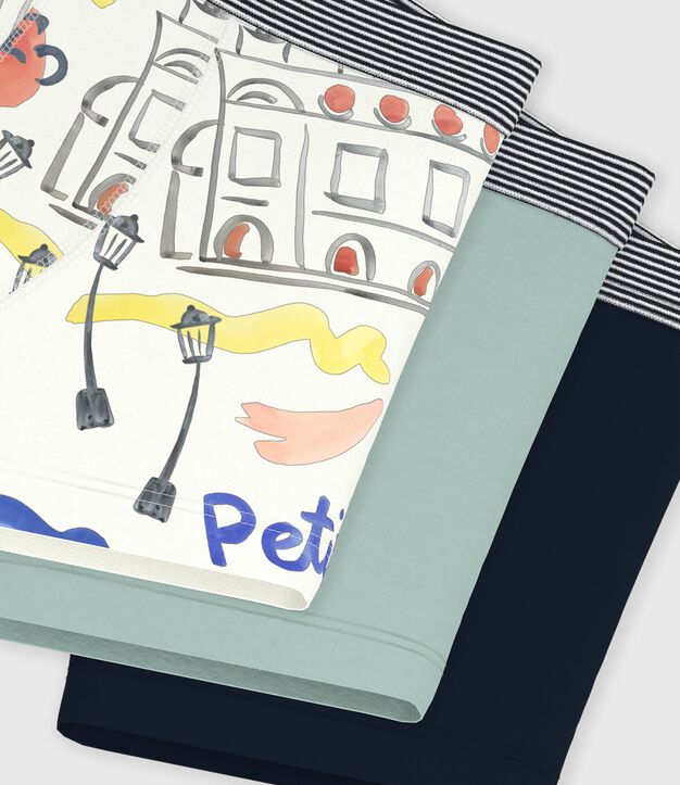 Set di boxer in cotone con stampa Op&eacute;ra bambino multicolore