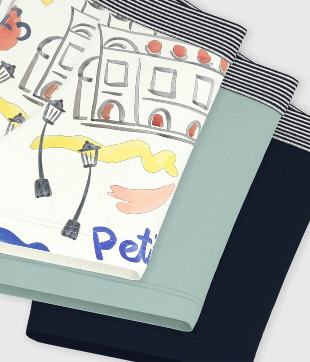 Set di boxer in cotone con stampa Op&eacute;ra bambino multicolore