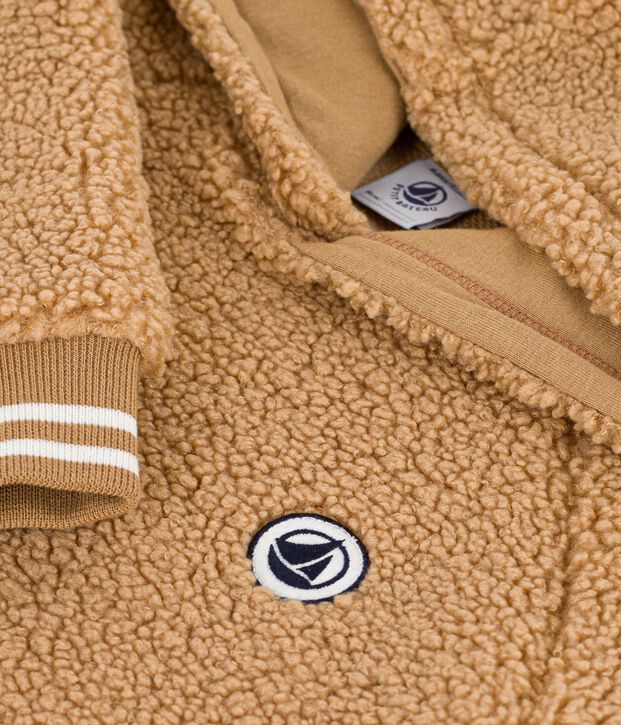 Felpa in sherpa bambino LATTE