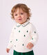 Maglione in misto lana e cotone con abeti ricamati neonato
