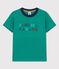 T-shirt  maniche corte in cotone bambino verde GAZON