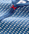 Tutina blu senza piedi bebè femmina in tubique blu MAJOR/bianco ECUME