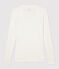 T-shirt a costine leggera Donna bianco MARSHMALLOW