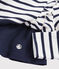 Abito maniche lunghe bambina bianco MARSHMALLOW/blu SMOKING