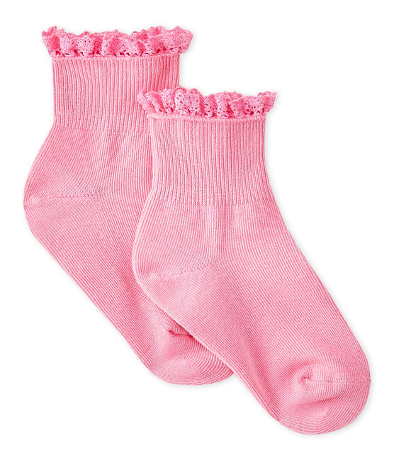 Calzini in pizzo bebè femmina rosa PETAL