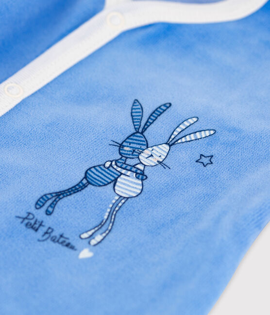 Tutina pigiama bebè blu PORCELAINE