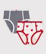 Confezione da 2 slip vita alta in cotone Donna