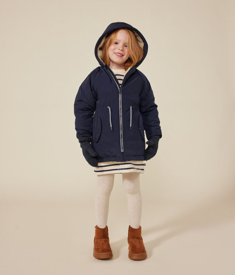 Parka bambina blu
