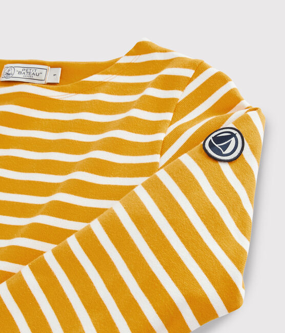Marinière iconica Donna giallo BOUDOR/bianco MARSHMALLOW