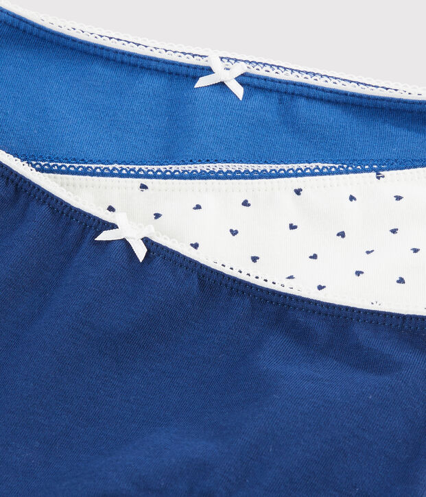 Confezione da 3 mutandine cuoricini bambina multicolore