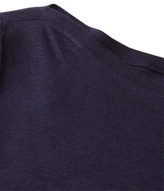 Abito donna in lino blu SMOKING