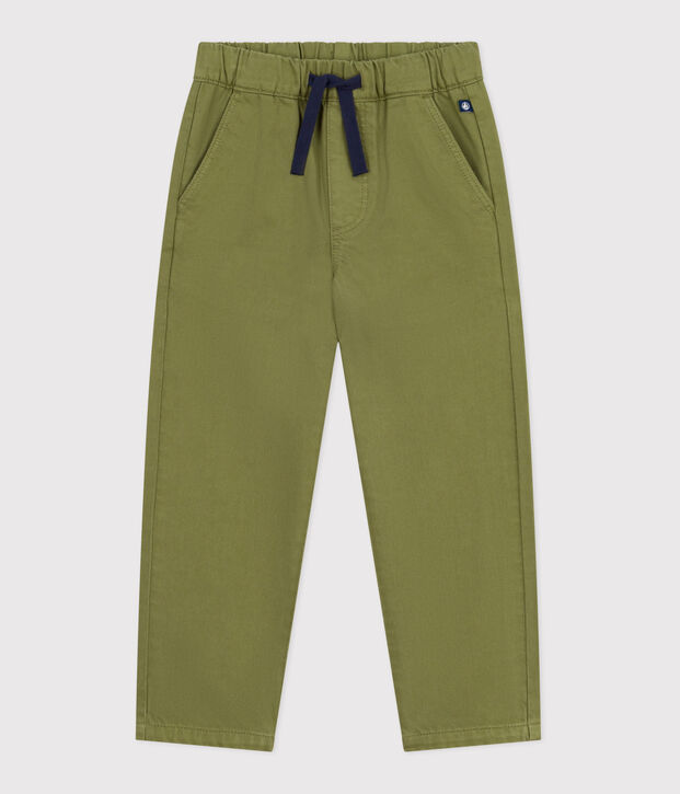Pantaloni in denim bambina verde