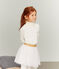 Sottogiacca bambina bianco MARSHMALLOW/giallo OR