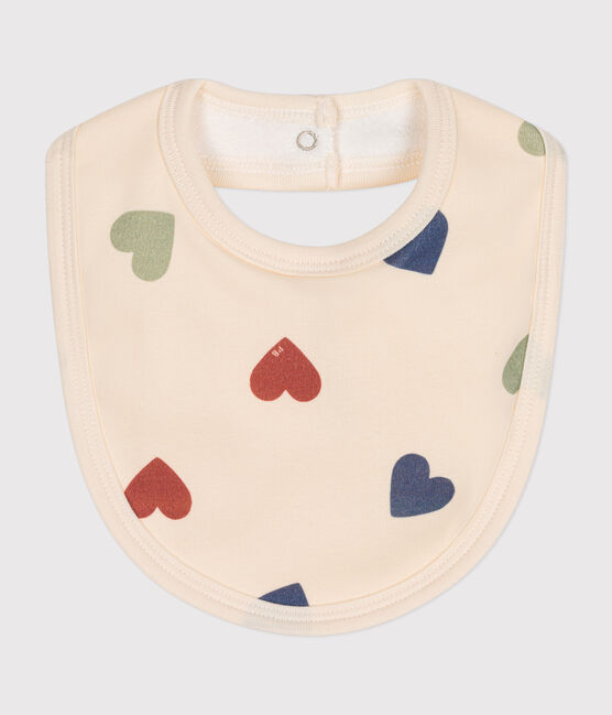 Bavaglino da neonato in cotone bianco AVALANCHE/ MULTICO