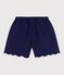 Shorts in cotone tinta unita bambina blu SOIR