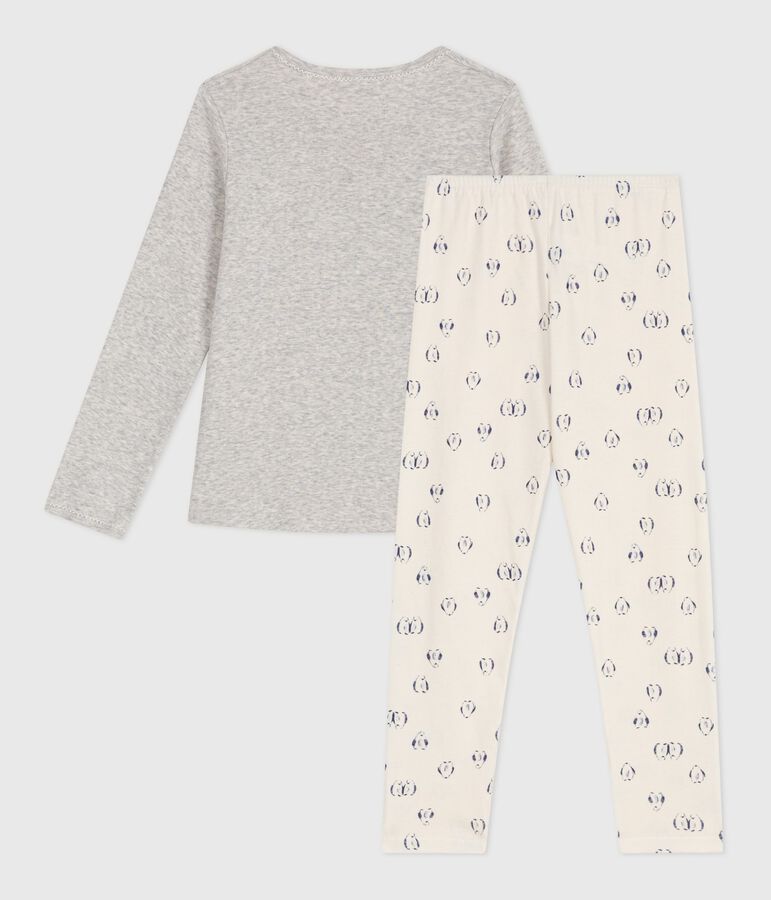 Pigiama in cotone con pinguini stampati bambino grigio BELUGA/bianco MULTICO