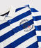 Polo a manica lunga in jersey bambino blu SURF/bianco MARSHMALLOW