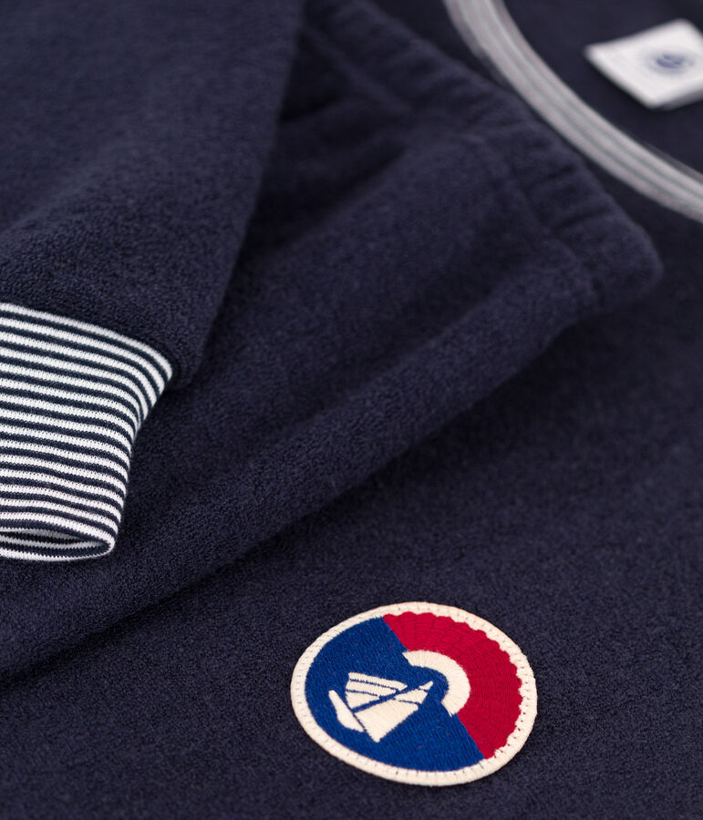 Pigiama donna in spugna grattata blu SMOKING